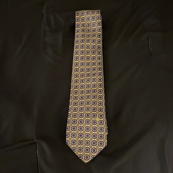 Versace Other - Mens Versace Gold/Navy Silk Tie NWOT